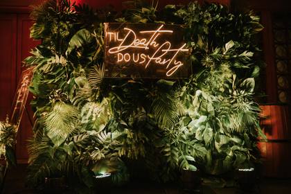 Photo-op and Backdrop — Sangeet decor — Alila Diwa Goa